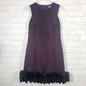 Donna‎ Ricco Sleeveless Ruffle Hem Scuba Dress